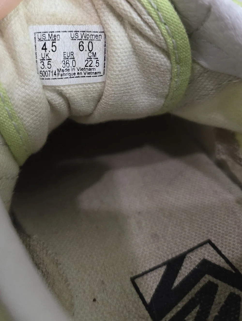 Women's Vans Shoes Off The Wall Old Skool Lime Green Suede Sneakers Size 6